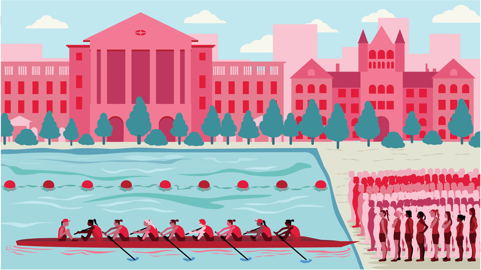 Rowing illustration